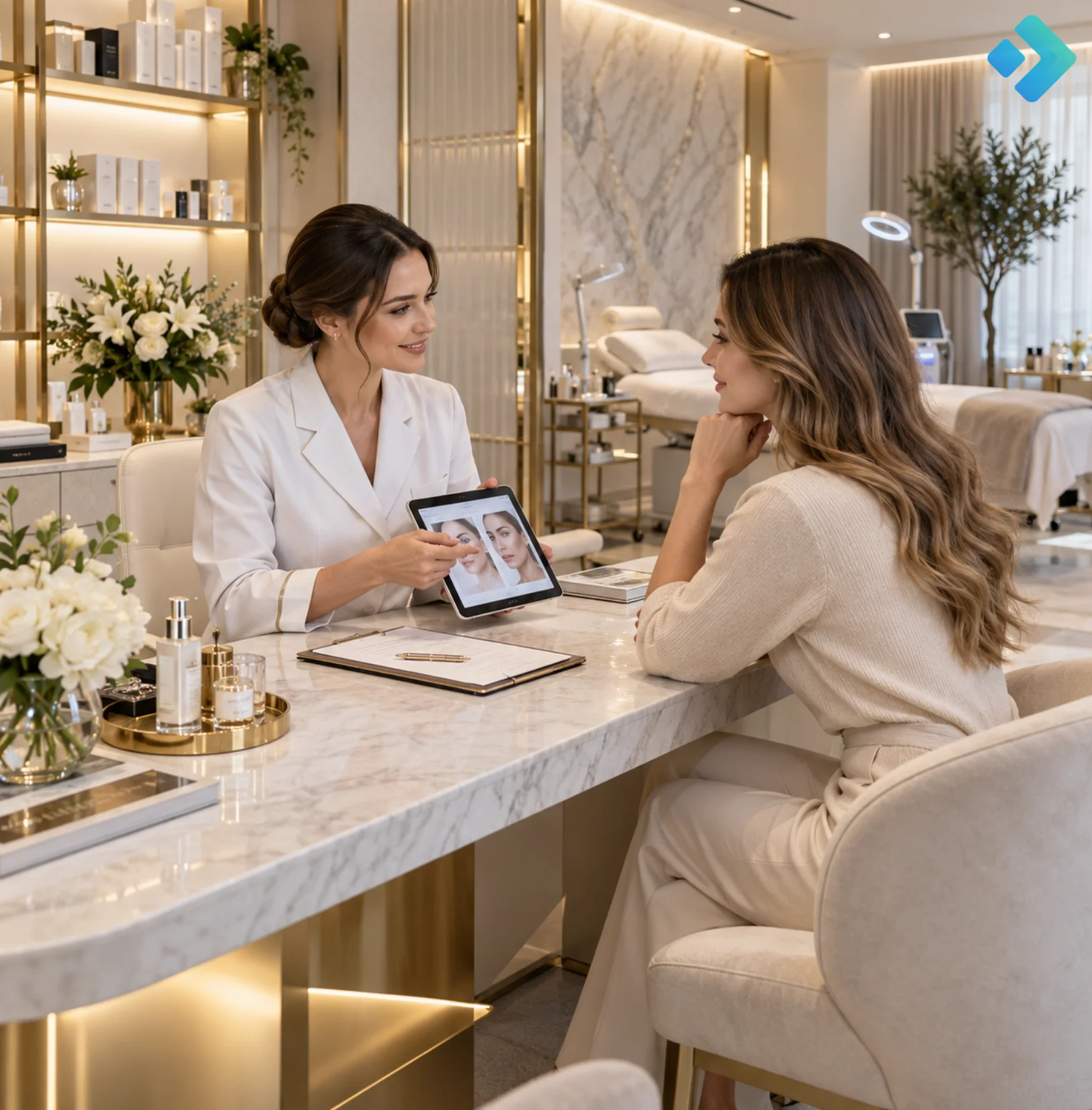 AI consultation booking for clinics and aesthetic centres